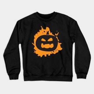 Evil Angry Pumpkin Crewneck Sweatshirt